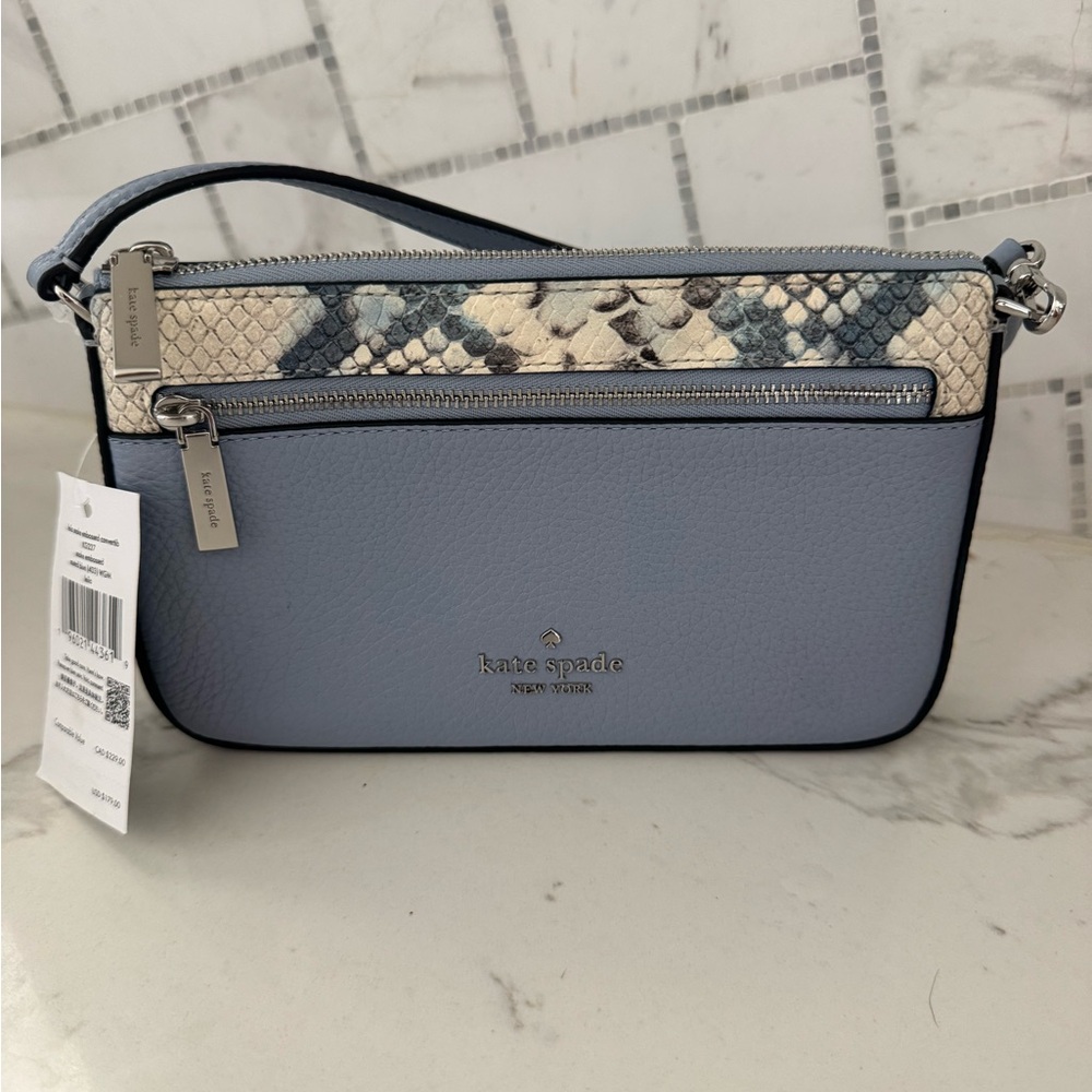 Kate Spade Leila embossed Snake Convertible Wristlet